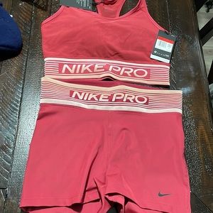 Nike Pro Shorts and Sports Bra